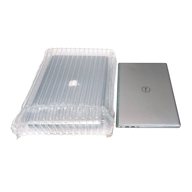 customizable shockproof transparent protective film inflatable bubble cushion wrap air column bag packaging bag for laptop