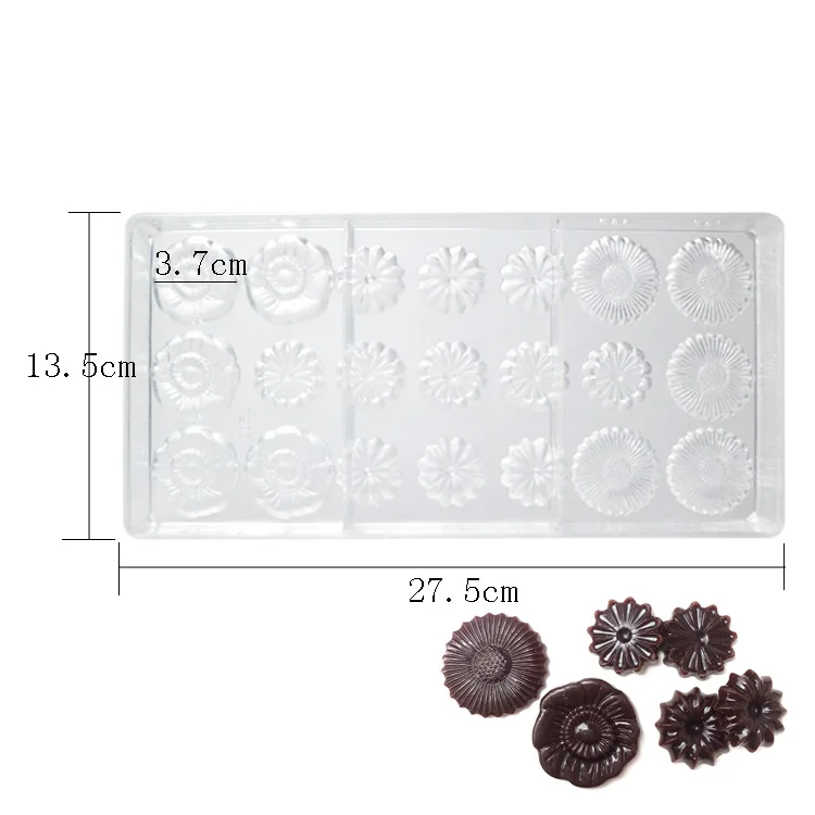 Customized Round Shape Hard Material Polycarbonate DIY PS Custom Chocolate Mold