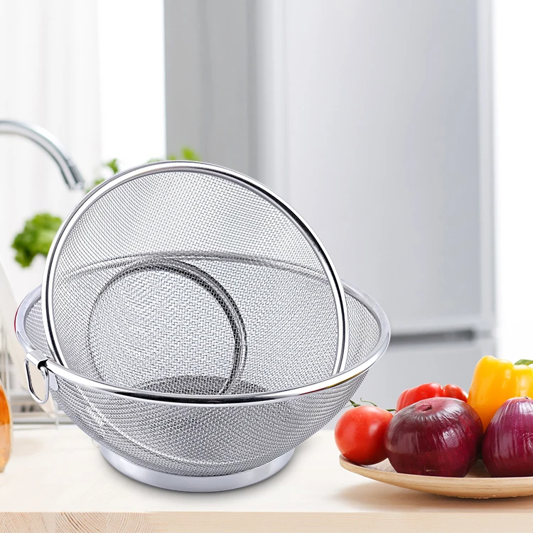 MLC-5 High quality Stainless steel mesh colander for storage foods