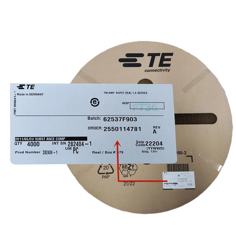 AMP Superseal 1 5 мм серия контактов Tyco TE 282404-1 автомобильные клеммы для подключения к разъему