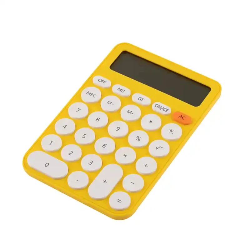 Pretty Plastic Standard Function Desktop Custom Electronic Calculator with Battery