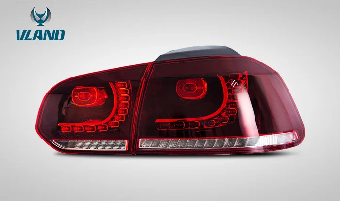  Светодиодные задние фонари VLAND последовательный сигнал поворота для VOLKSWAGEN mk6 golf 6 светодиодные R20