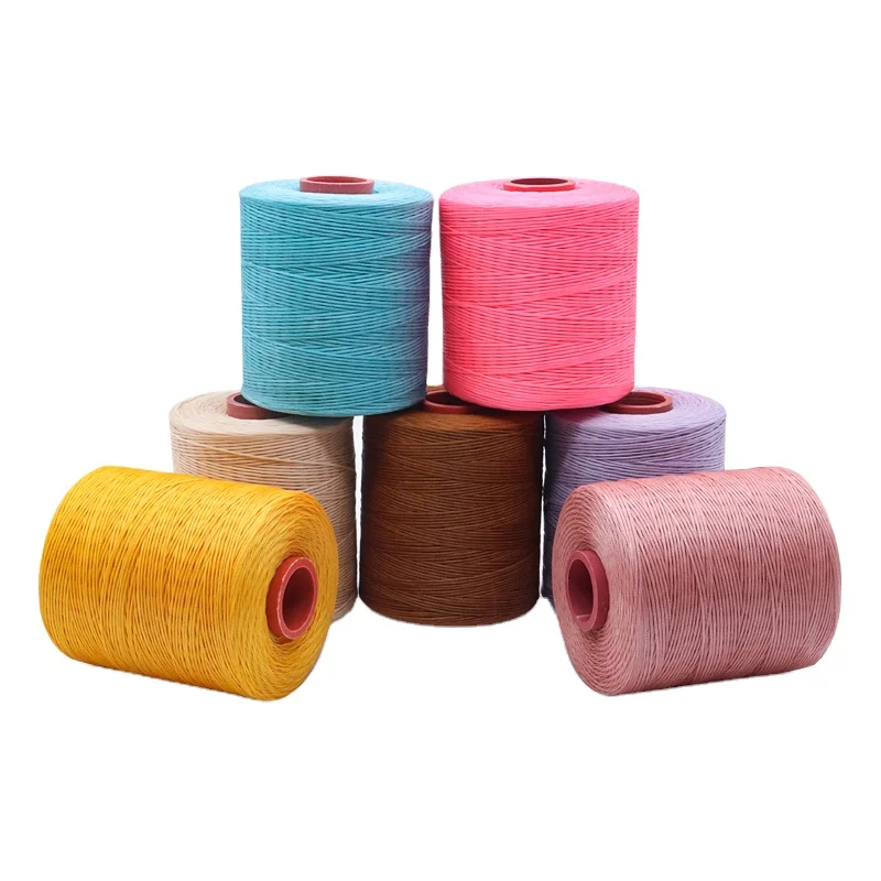 2.0mm Black Waxed Cord Flat Waxed Polyester Thread Cord String Strap Necklace Rope For Jewelry Making