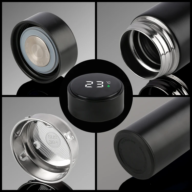 Ailingalaxy smart led thermos water bottle smart water bottle design smart thermos water bottle led digital temperature