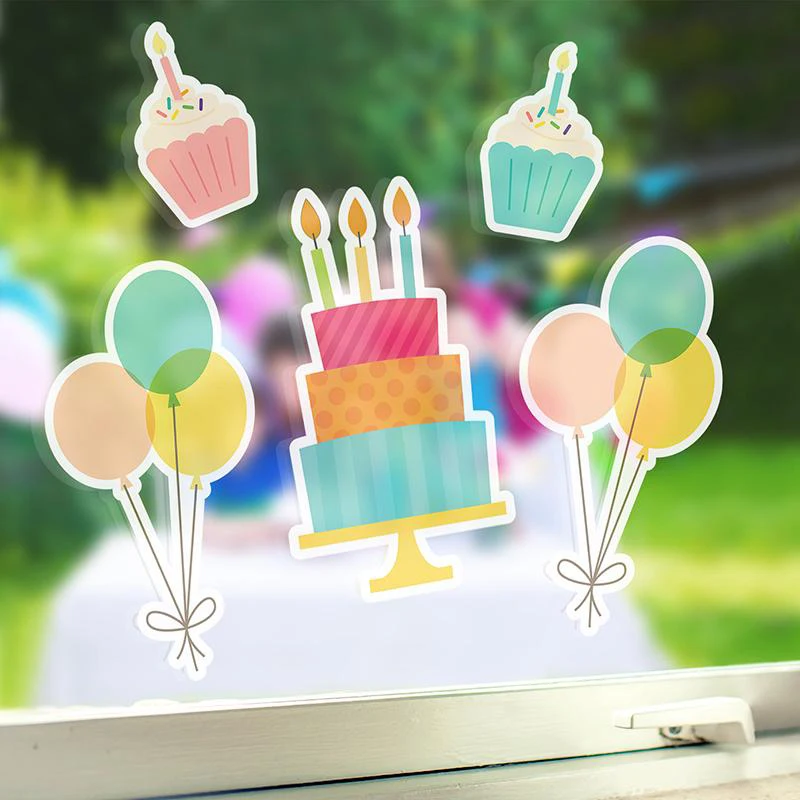 Custom Eco-friendly Static Cling Window Stickers Clear Mirror sticker