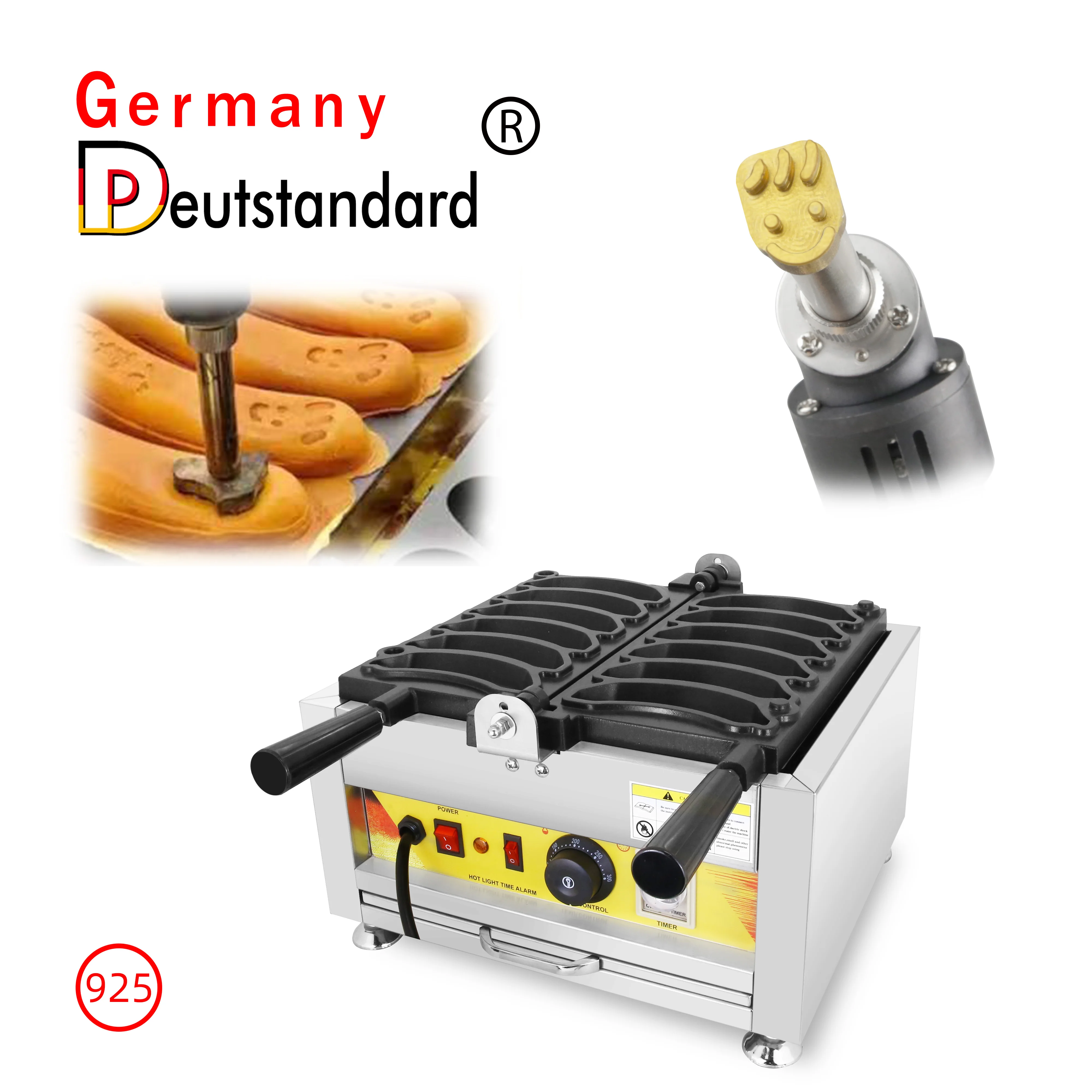 banana shaped waffle machine customize waffle machine factory for sale
