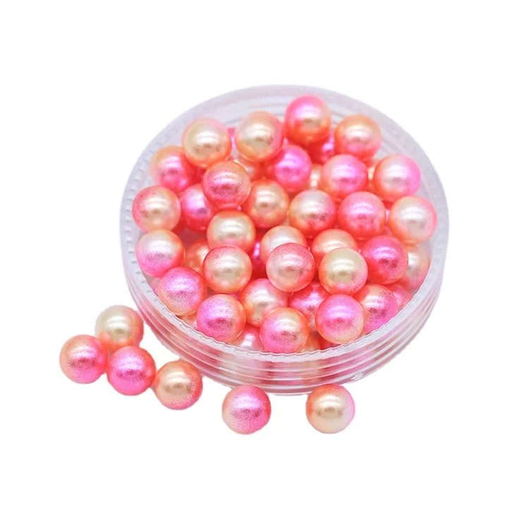 Wholesale Round Artificial Pearls Coloured Plastic Pearl Beads For Jewelry Making Supplies Craft Accessories