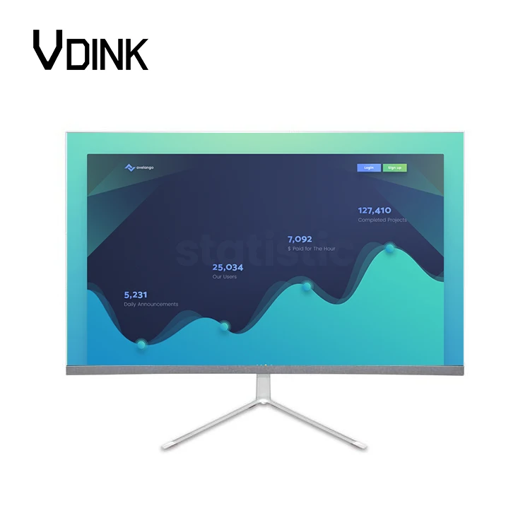 Vdink Factory Price Computer Display OEM Frameless Monitor Desktop Computer 19 Inch Gaming Led Monitor
