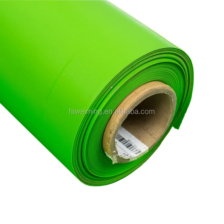 Soft Opaque Green Color Plastic PVC Thin Film For Stationery