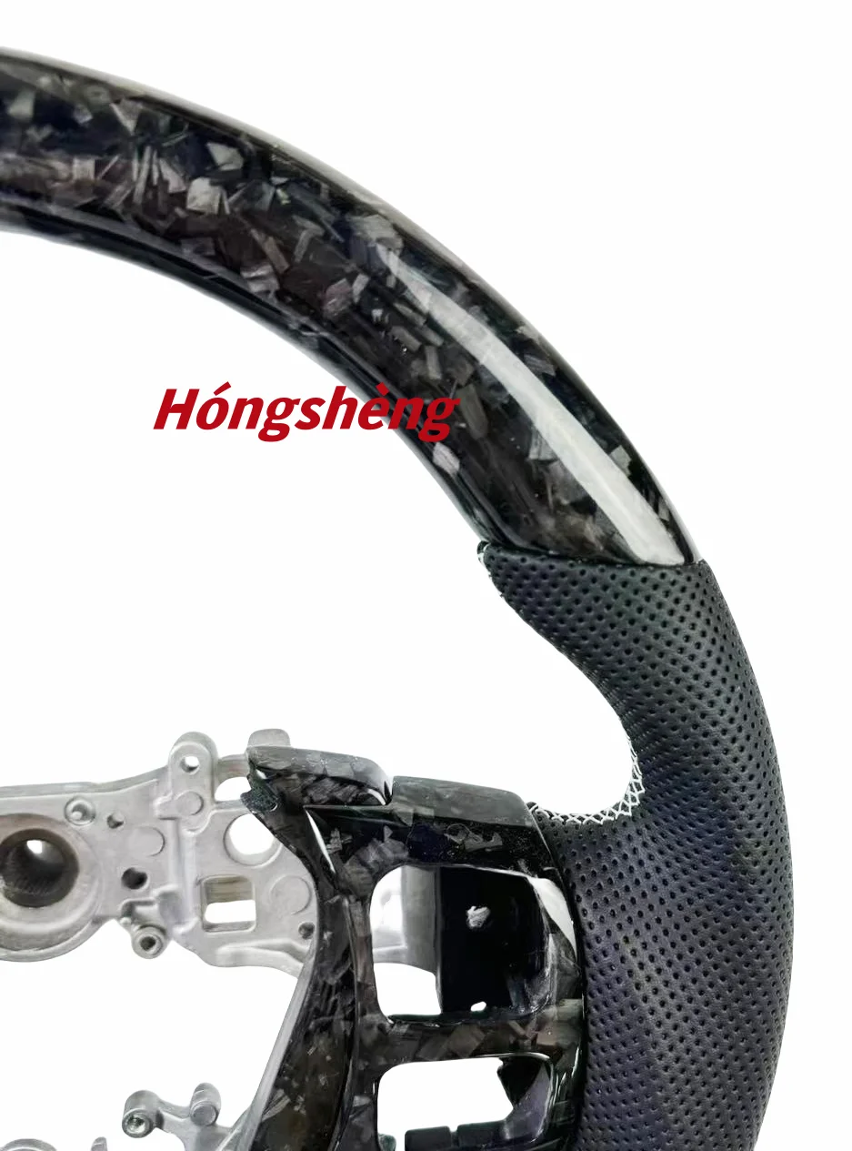 Lexus RC F ISF CT200 RX NX GS ES LC Custom Racing Steering Wheel Forged Carbon Fiber Leather 100% True Carbon Fiber Sports IS250