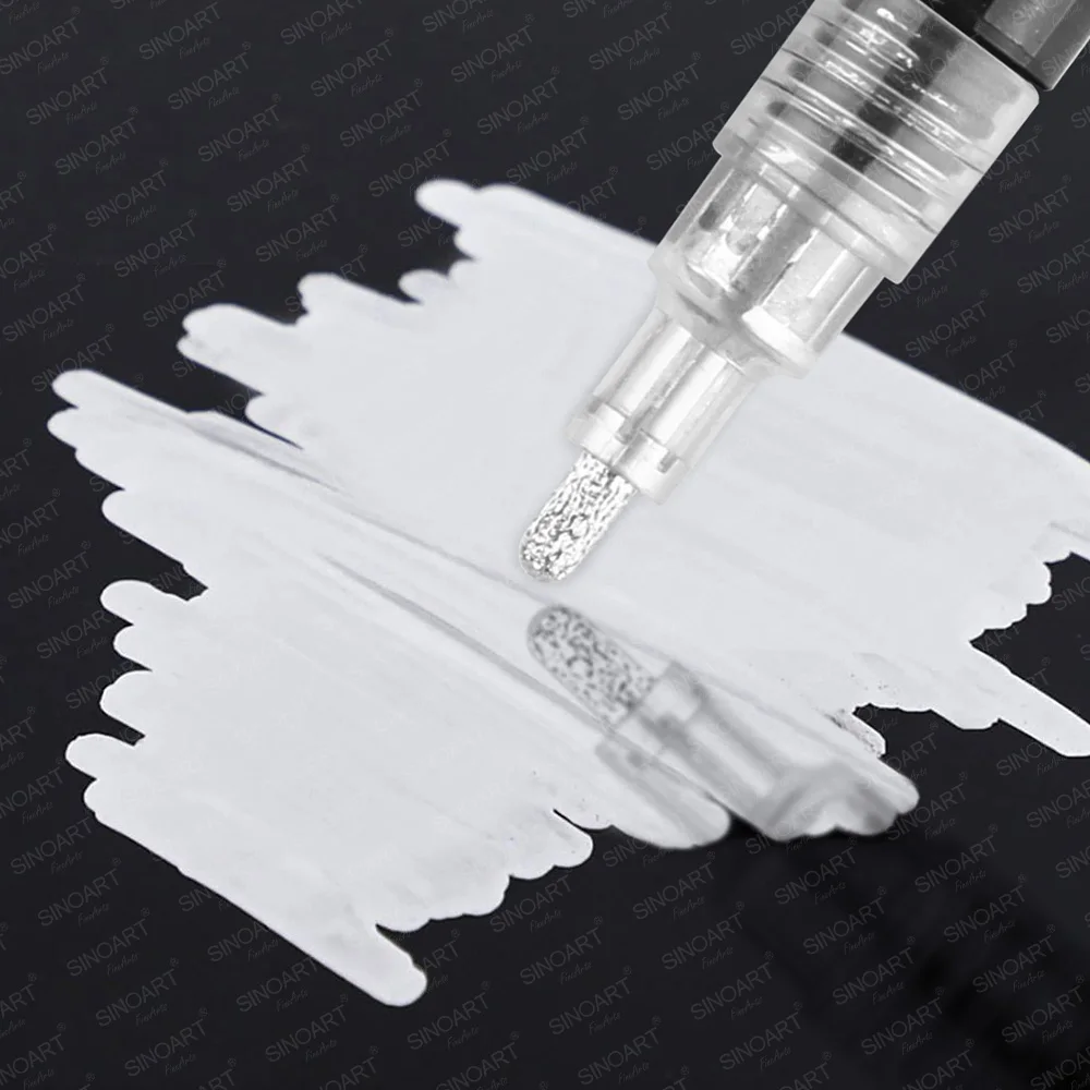 SINOART Customized silver color Metallic mirror effect chrome marker DIY painting chrome marker pen