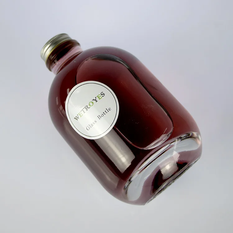 Wholesale Liquor Glass Bottle Supplier Food Grade 750ml Round Glass Bottle for Whiskey Rum Gin