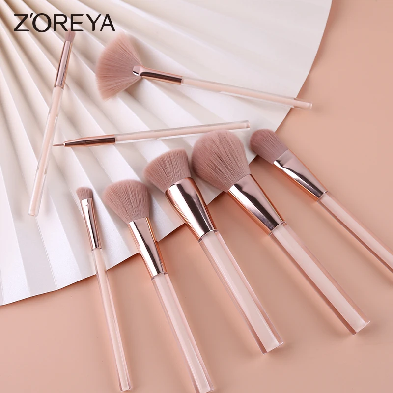  8 шт zoreya bling набор профессиональных кистей для макияжа от частной марки