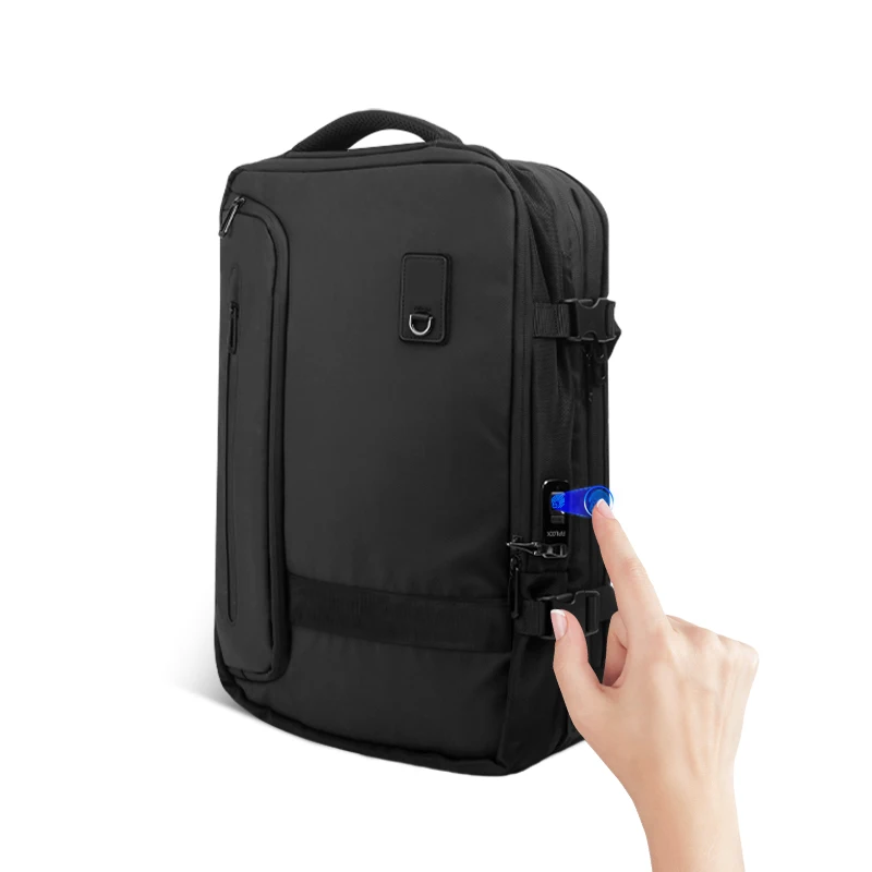 Anti-theft large capacity vacuum backpack Vacuum Compression Backpack with vacuum pump expandable bag shrinkable bag