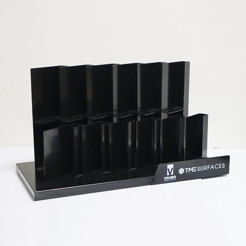 Desktop Stone Sample Metal Display Rack Countertop Display  Stand