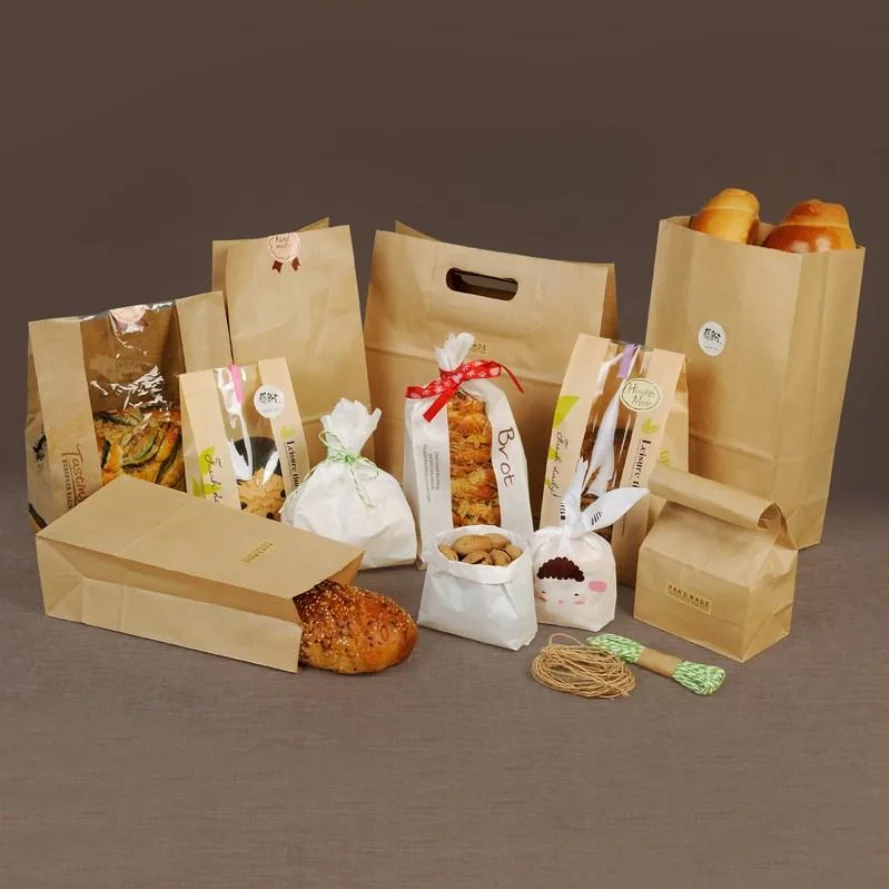 Disposable Brown stand up kraft paper shopping bag dupont tyvek paper bag dupont tyvek paper bag without handles