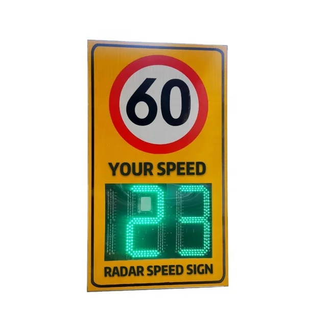 Manufacture outdoor road safety traffic radar speed sign radar detector