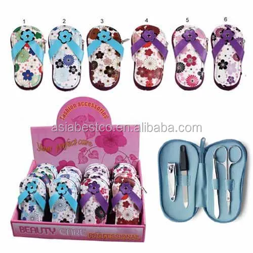 Promotional Gift Flip-flops Manicure Set / Nail Care Set