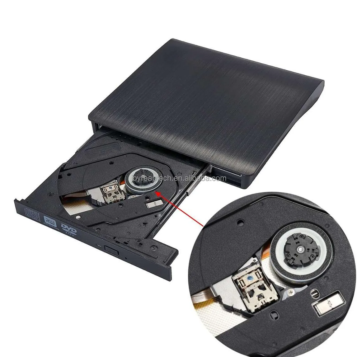 External DVD ROM Optical Drive USB 3.0 CD/DVD-RM CD-RW Player Burner Slim Portable Reader Recorder Portatil for iMac Laptop