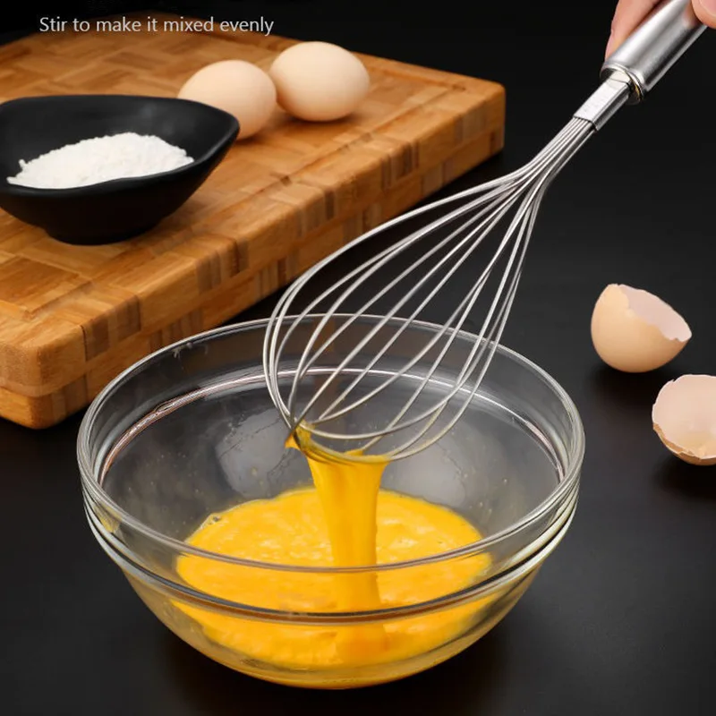 Kitchen accessories Classical design manual stainless steel egg beater mixer egg whisk for cooking baking wholesale