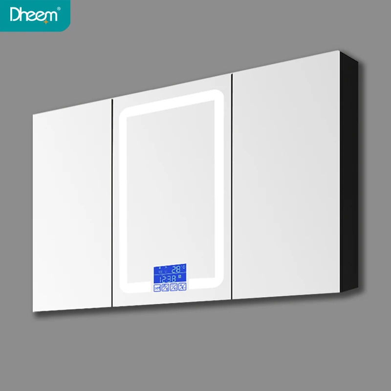 Высококачественный дизайн на заказ домашний умный светодиодный шкаф для туалетного столика в минималистичном стиле ванной комнаты