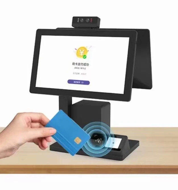 low price pos machine RK3288/RK3568 15.6 inch touch screen monitor pos system all in one pos system with customer display