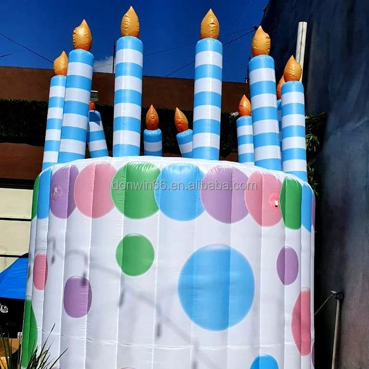 Good Quality Big Cake Display Inflatable PVC Figures Customize Blower Air Advertising Figures