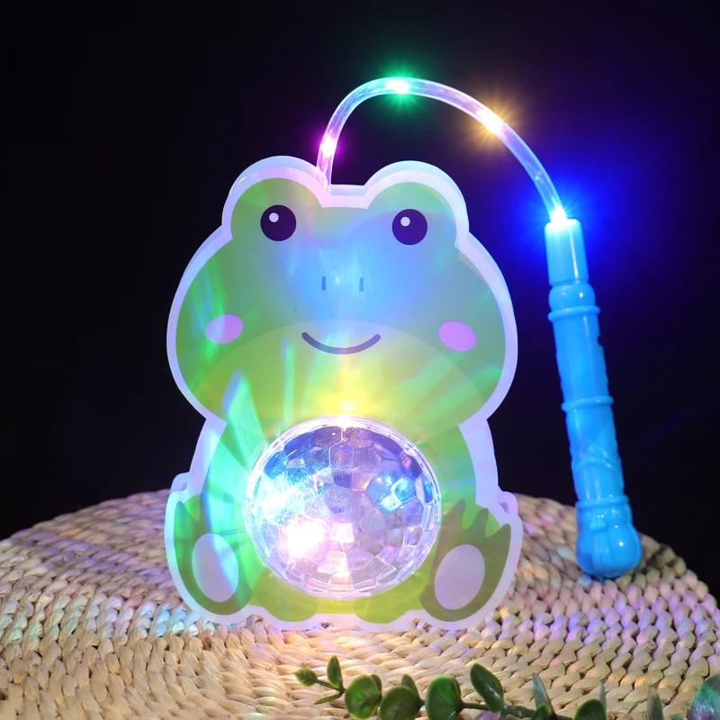 New Design Light Up Toys handheld cartoon design colorful LED Glowing Luminous portable wave ball portable lantern