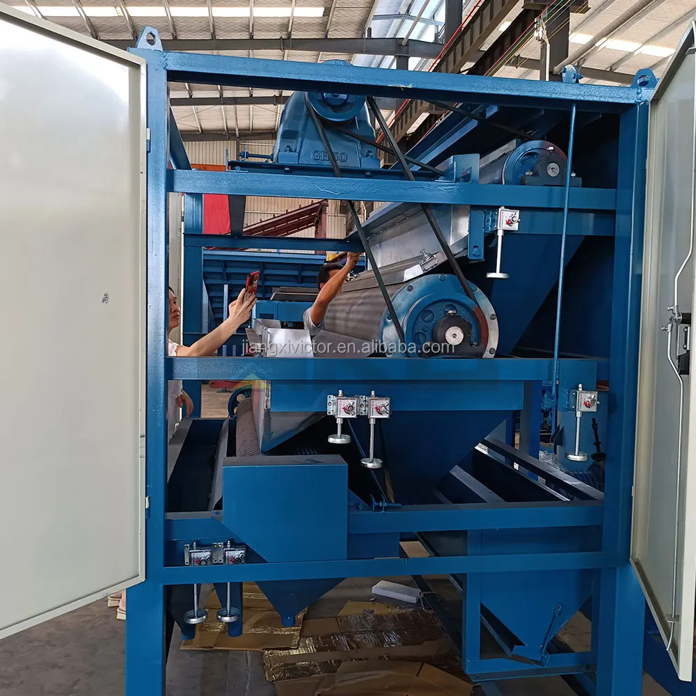 Monazite Zircon Three Rollers Magnetic Separator High Intensity Drum Magnetic Separator