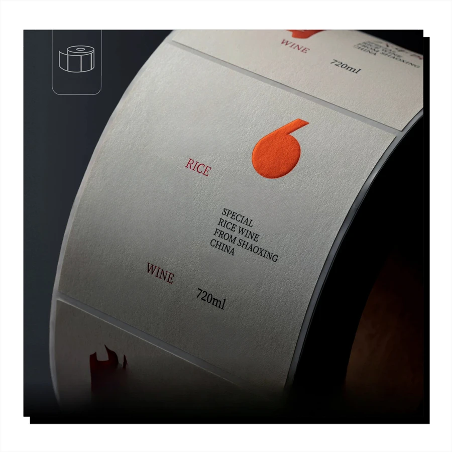 Custom Adhesive Sticker Roll Packaging Labels Rectangle Shape Skin Care Essential Oils Express Photo Frames Wigs Color Printing