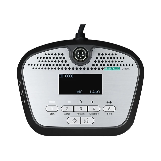 Noise Cancelling Touch Screen Tube Desktop Network Conference Chairman Delegate Mic with Voting Function