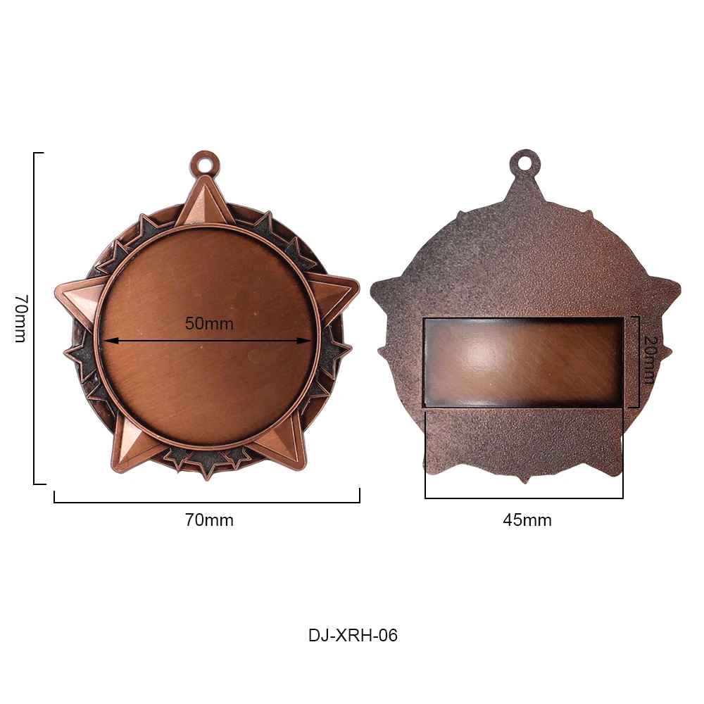 Award Medal Blank Gold Plated Souvenir Medalla Sublimable Stainless Steel Iron Metal Gold Medals Custom 3D Medals