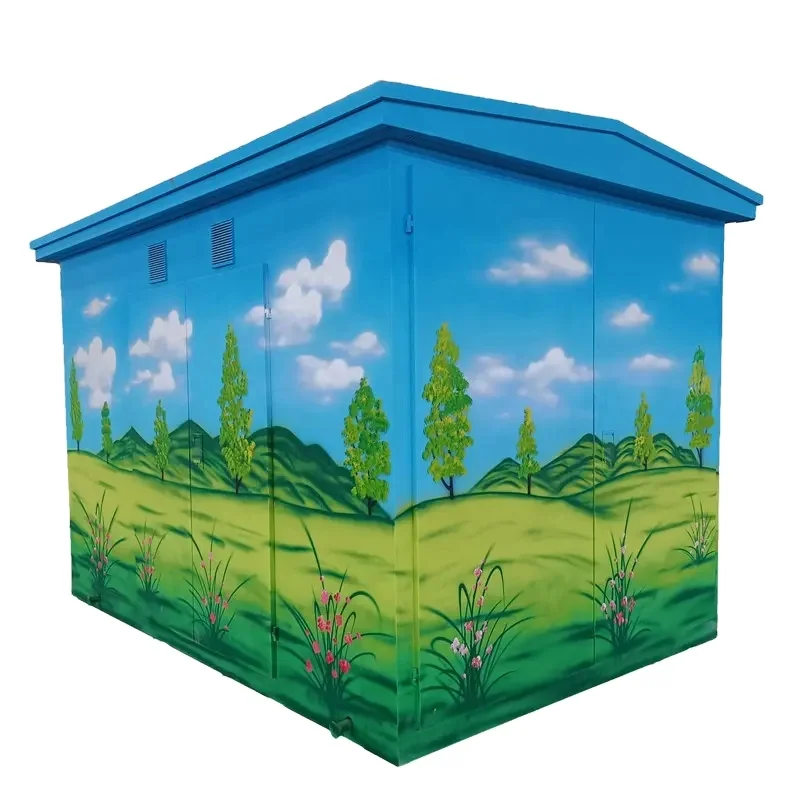 environmentally friendly 50kva  electric equipment 11KV three phase electric solar prefabricated  substation