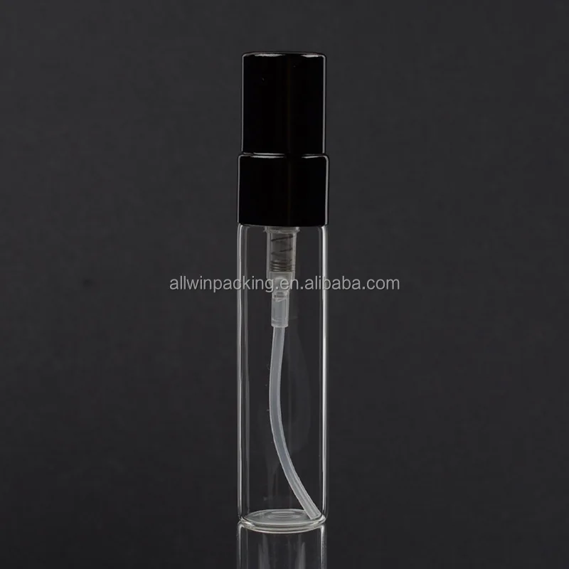 3Ml 5Ml 8Ml 10Ml Small Perfume Atomizer Vials Sample Glass Bottle With Plastic Spray Pump Thin Glass Perfume Mini Tester Bottle