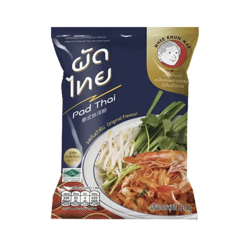 Instant Halal Noodles Pad Thai Noodles Instant Food Bulk Package Packing 120g HALAL Premium Products Famous Brand Best Taste