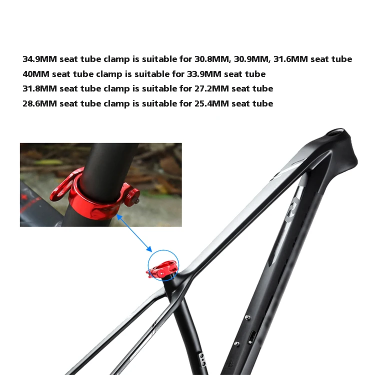 High quality new black bicycle clamp diameter 28.6mm/31.8mm/34.9mm for sale