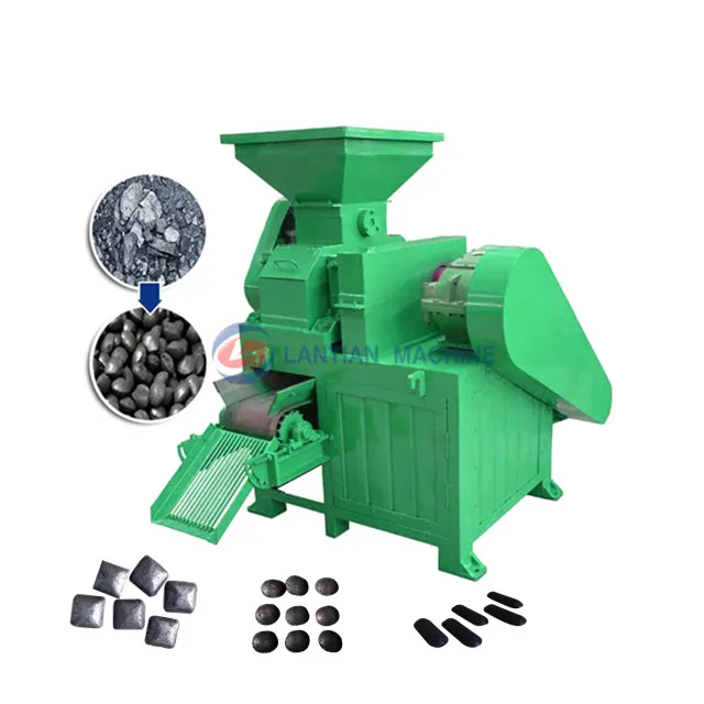 Iron Powder Naphthalene Coal Round Square Shape Briquettes Roller Press Machine Manufacture