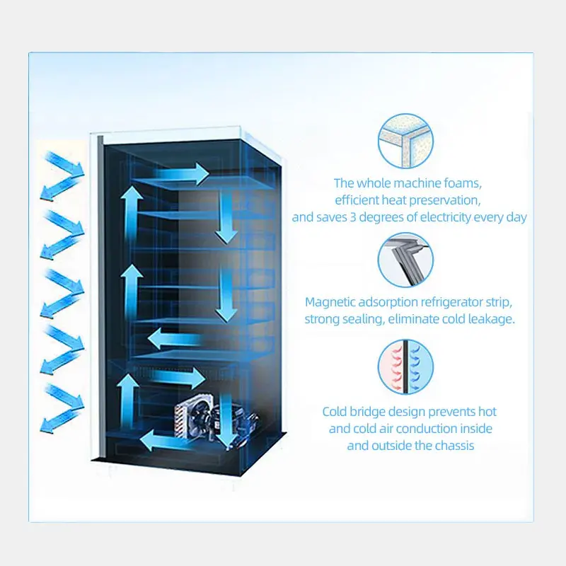Source Factory Coin Vending Machine Customized Vending Machine with Sticker logo Refrigerated Small Vending Machine for OEM