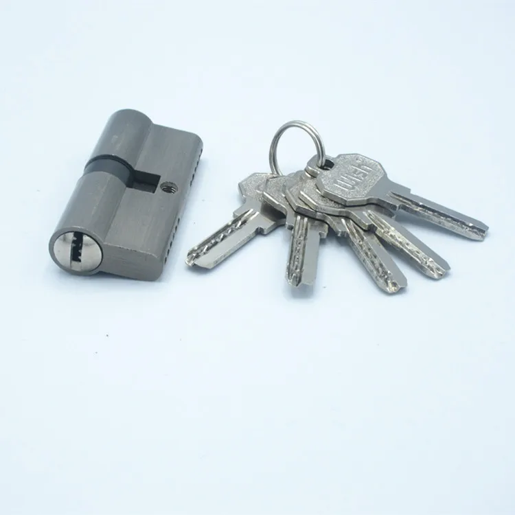 
Custom brand color box two side 70mm 5 computer keys full zinc lock cylinder 