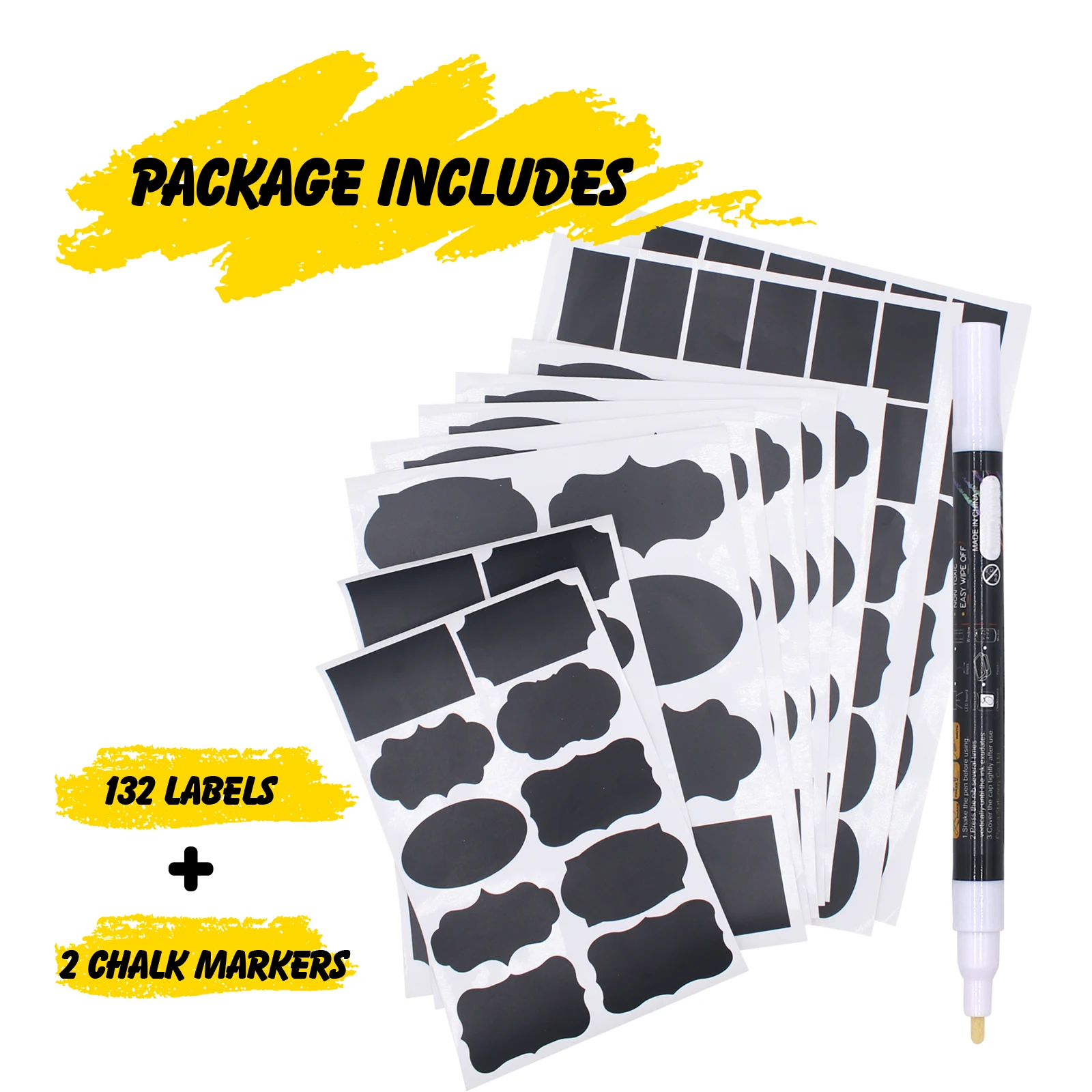 dry erase canning jar labels chalk board food storage labels