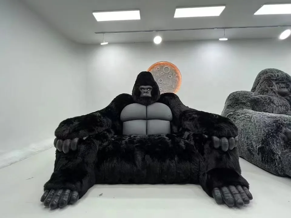 New design large sofa gorilla Internet celebrity gorilla couch High Quality Gorilla Shape Sofa King Kong Couch for Living Room