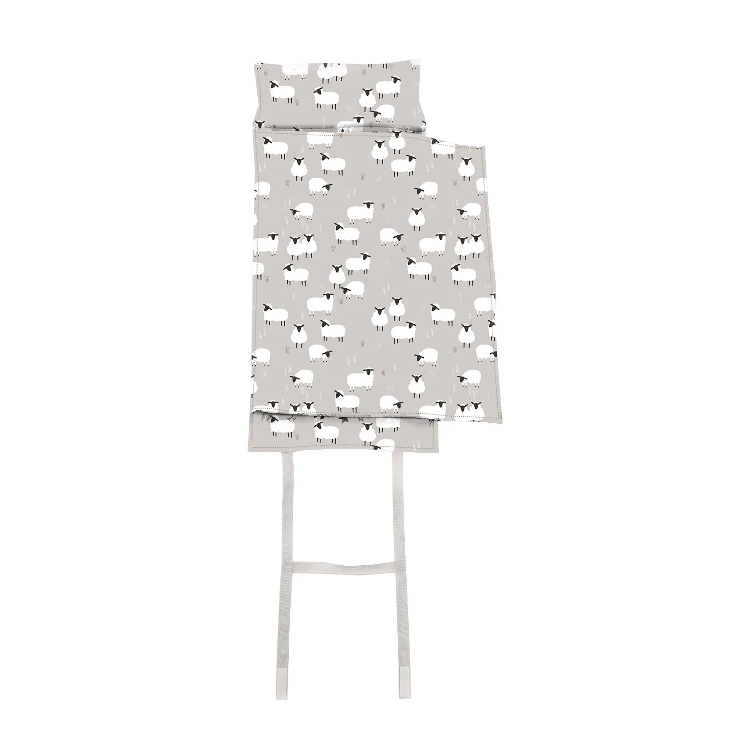 Baby Printed Eco-friendly 3 in 1 Portable and Foldable Toddler Nap Mats with Pillow Kid Daycare Nap Mat Sleeping for Preschool