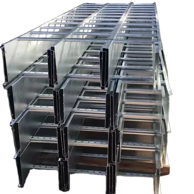 Direct supply HDG SS316 SS304 galvanized perforated 300mm overhead ladder type cable tray