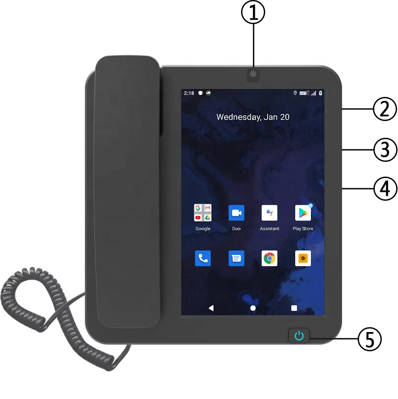 4g LTE Android 10 Smart Desktop Business Telephone Video Fixed Wireless Phones
