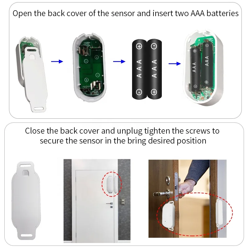 wireless sensor switch cabinet door sensor door closer automatic sensor RF EU socket Plug for smart life