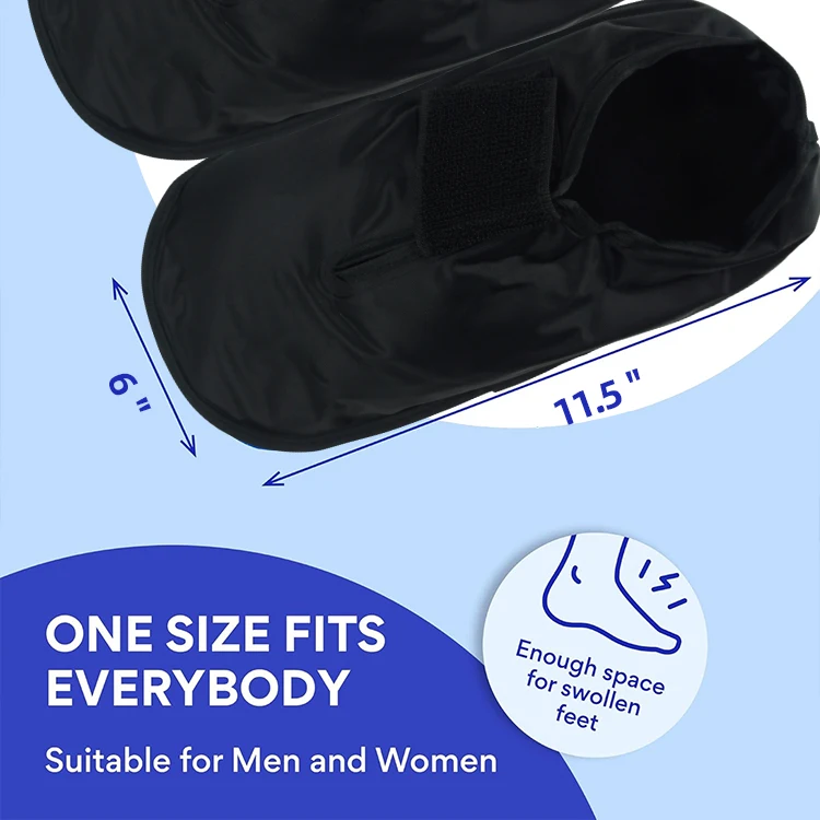 Hot Cold Therapy Gel Ankle Boot Ice Pack Wrap for Foot After Surgery Plantar Fasciitis Foot Pain