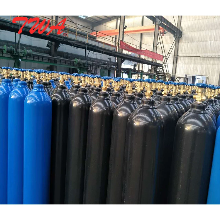 High pressure 2L/5L/8L/10L/13.4L/20L/30L/50L medical oxygen cylinder price oxygen/co2/argon gas cylinders