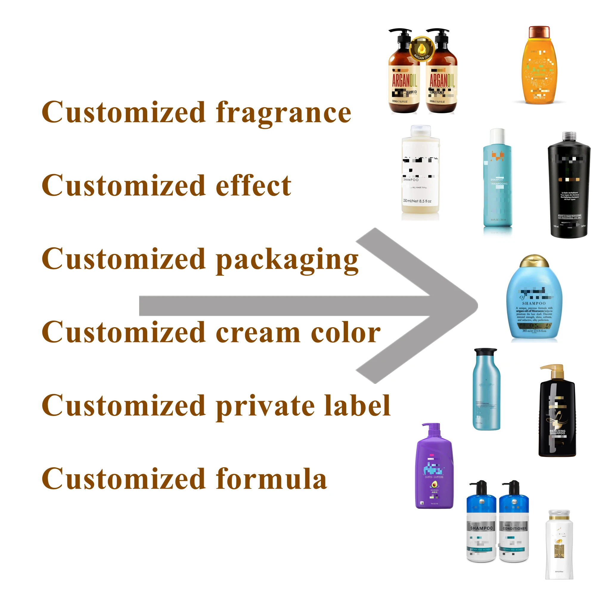 2021 Hot Selling Customized Private Label Premium  Hair Care Moroccan Argan Oil Conditioner for Hair Treatment growth oil Repair