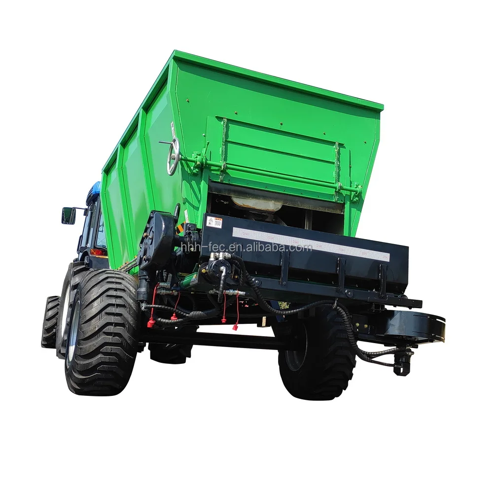 China tractor PTO driven animal waste muck manure Organic spreader