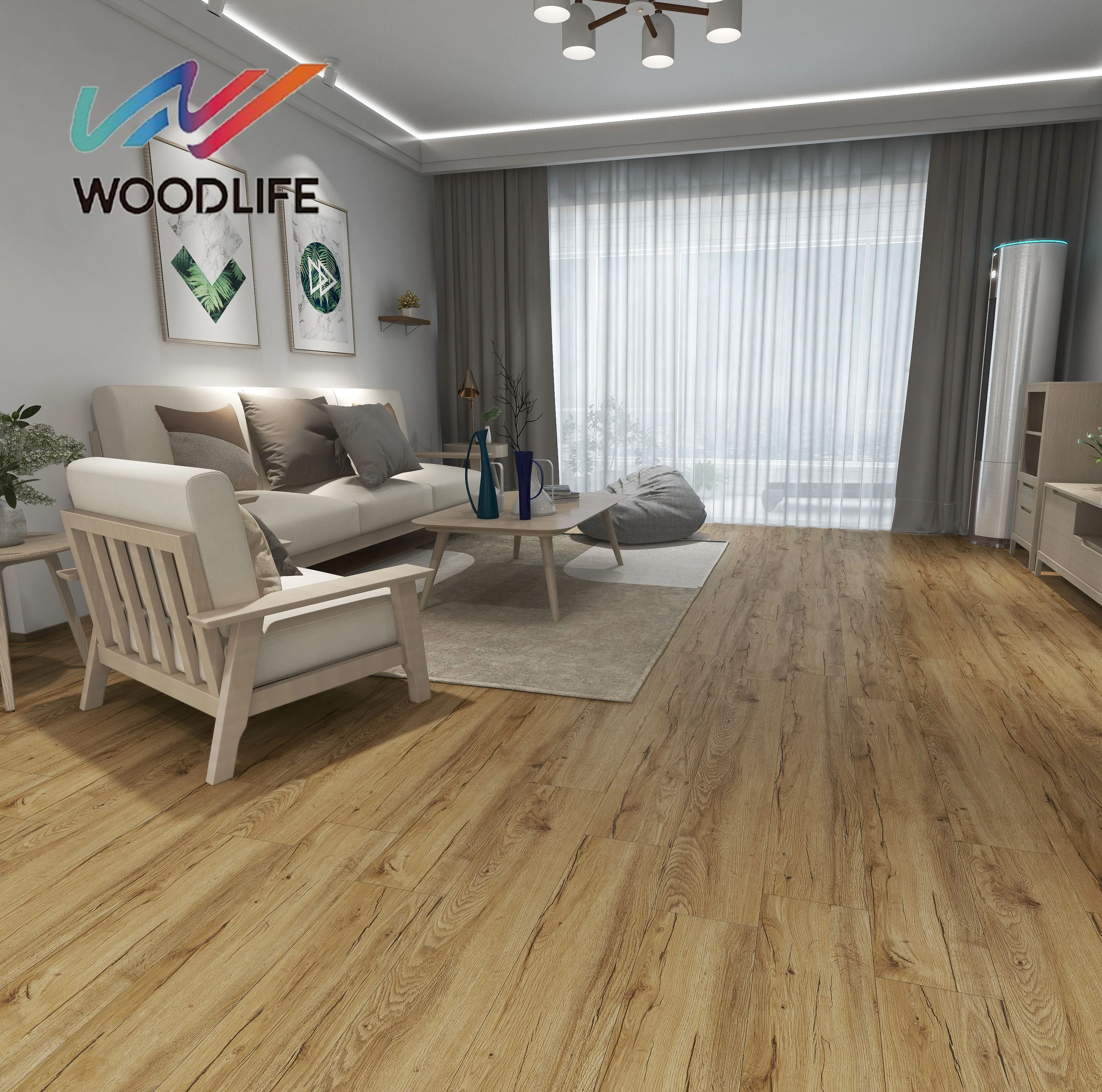 Marble Look White Color Luxury Vinyl Plank Flooring Tile SPC Vinyl Flooring